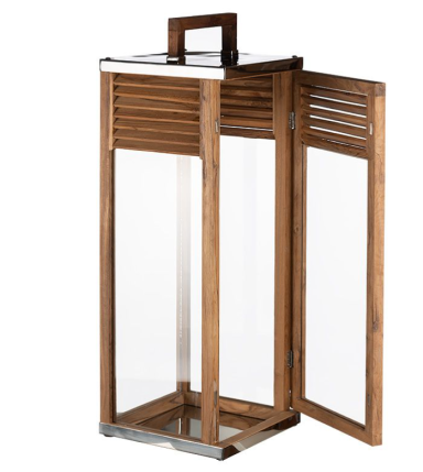 Laterne 30x30x80cm St Tropez Groß braun (112568)